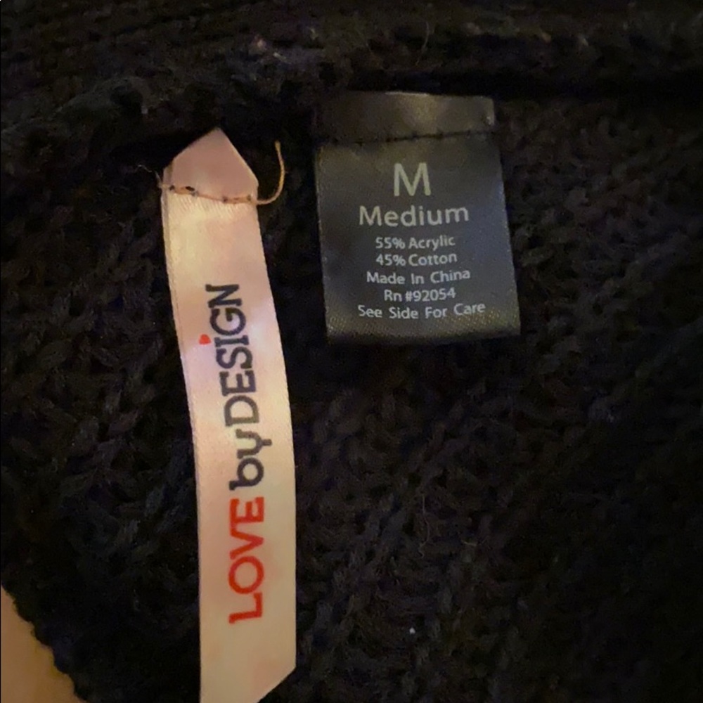 Nordstrom Black Lace Up Back Sweater - Picture 7 of 7
